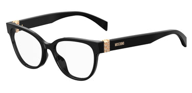 Premium Women Moschino Eyeglasses: MOS509 - Black - SpecSMART Eye Clinic (Diagonal View)